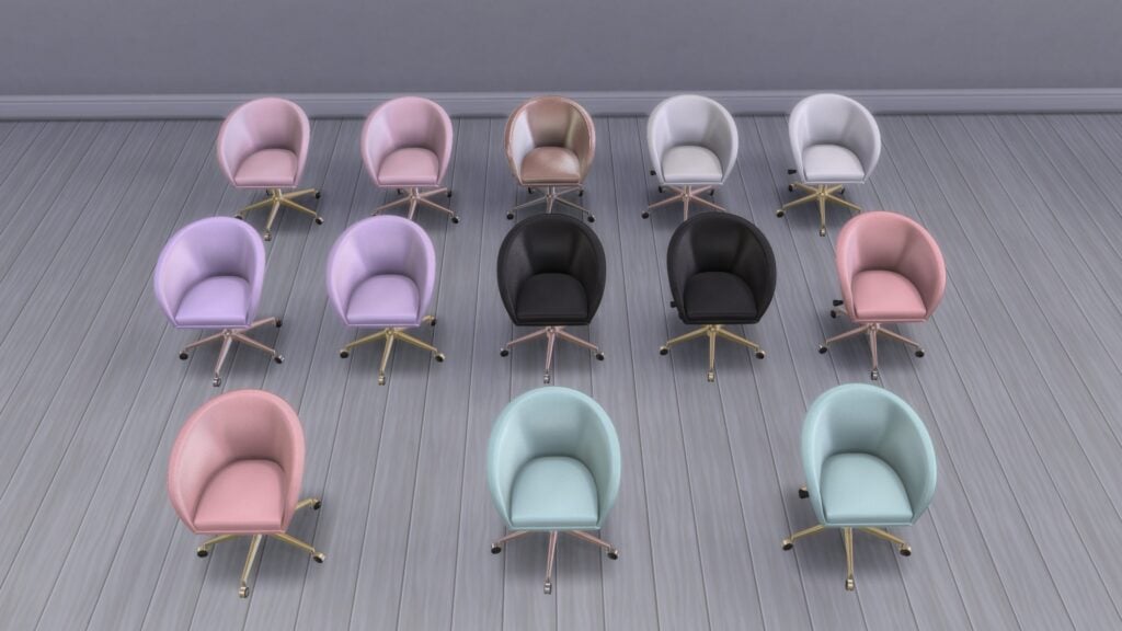 The Sims 4 Hada Set Overview: Perfect for Dreamy Teen Bedrooms 20 Sims41ife Hada Chair Swatches