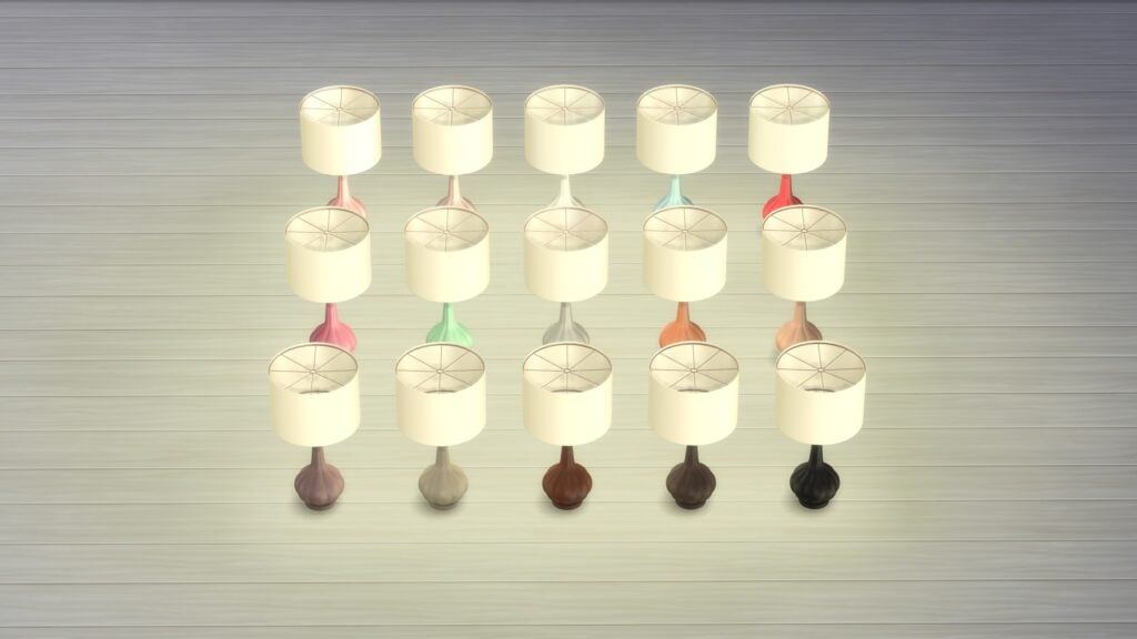 The Sims 4 Hada Set Overview: Perfect for Dreamy Teen Bedrooms 21 Sims41ife Hada Lamp Swatches