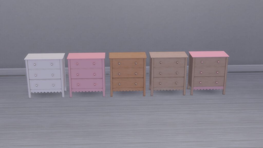 The Sims 4 Hada Set Overview: Perfect for Dreamy Teen Bedrooms 27 Sims41ife Hada Night Table Swatches
