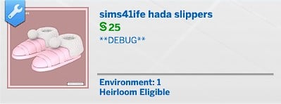 The Sims 4 Hada Set Overview: Perfect for Dreamy Teen Bedrooms 12 Sims41ife Hada Slippers