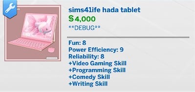 The Sims 4 Hada Set Overview: Perfect for Dreamy Teen Bedrooms 17 Sims41ife Hada Tablet