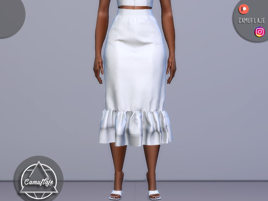 The Sims 4 Formal Wear CC: 54 Sets For Luxury CAS Gameplay 10 Skirt2