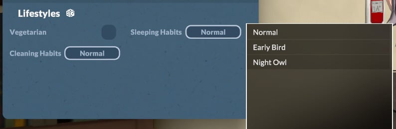 Exploring Paramaker Features in Paralives: Guide To Character Creator 146 Sleeping