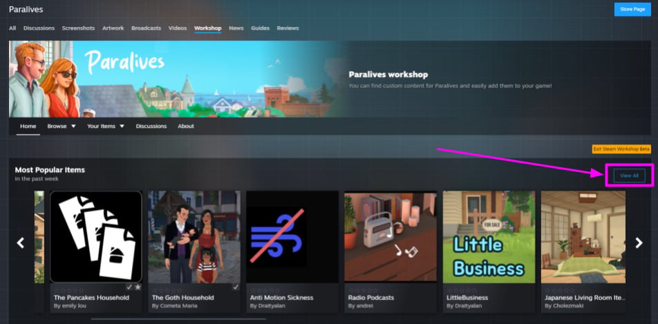 Paralives Steam Workshop Guide: How To Upload And Download Custom Creations And Mods 3 Steam Guide5
