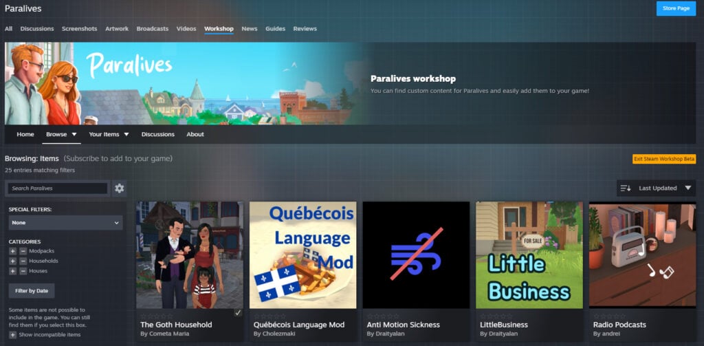 Paralives Steam Workshop Guide: How To Upload And Download Custom Creations And Mods 4 Steam Guide6