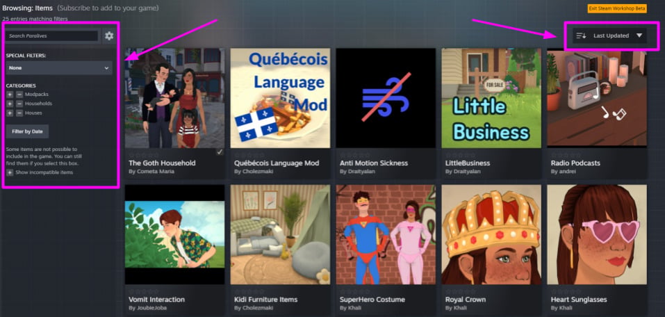 Paralives Steam Workshop Guide: How To Upload And Download Custom Creations And Mods 11 Steam Guide7 1