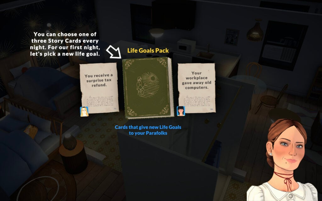 Choosing Your Level of Difficulty: Paralives Storytellers Guide 7 Life goal story card