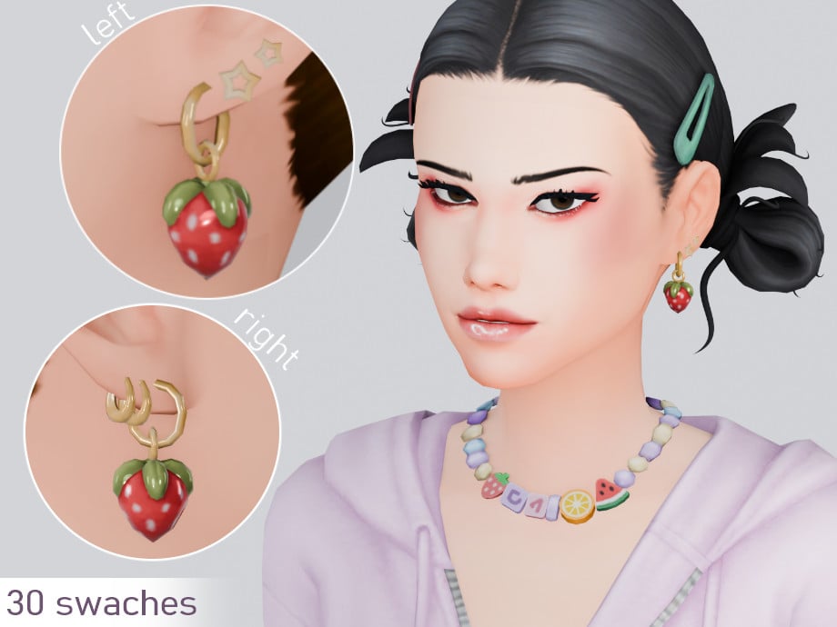 34 Beautiful Sims 4 Cottagecore CC Sets For The Coziest CAS Wardrobe 62 StrawberryDrop 1