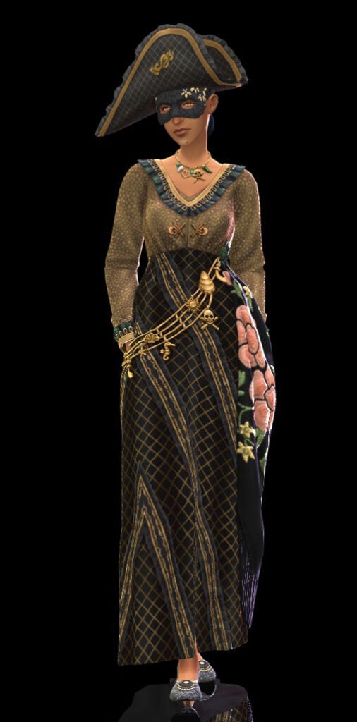 The Sims 4 Lady Bridgerton’s Masquerade Ball Fashion Kit Review: Belle of the Ball 36 TS4 x64 fpb 2026 05 14 17 25 12