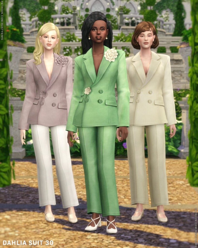 The Sims 4 Formal Wear CC: 54 Sets For Luxury CAS Gameplay 36 WhiteGarden2