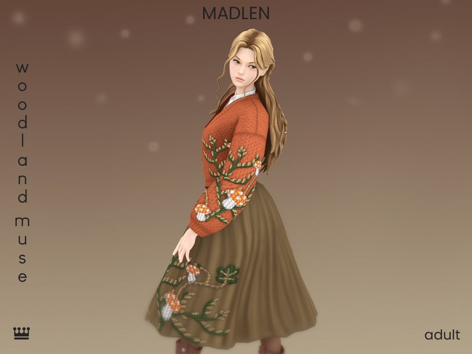 34 Beautiful Sims 4 Cottagecore CC Sets For The Coziest CAS Wardrobe 23 WoodlandMuse1