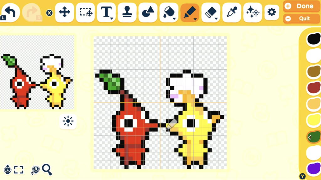 Yellow and red pikmin as custom Tomodachi Life items