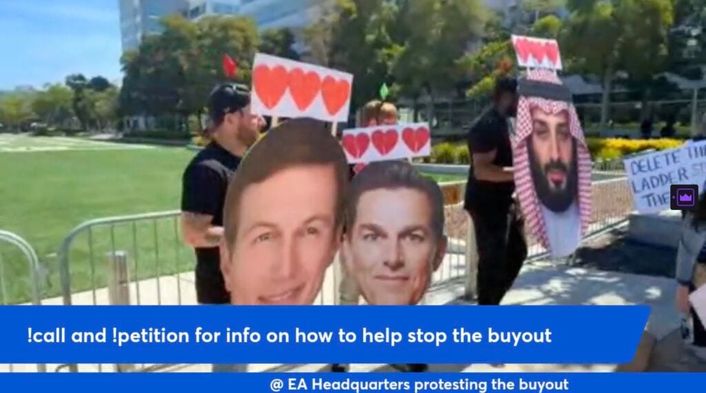The EA Raid Protest Was Light And Packed With Metaphors: Our Report 4 ea raid protest 2 screen