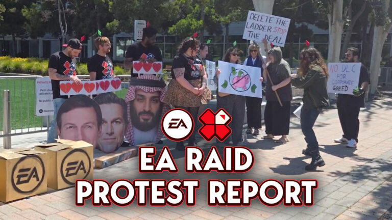 The EA Raid Protest Was Light And Packed With Metaphors: Our Report