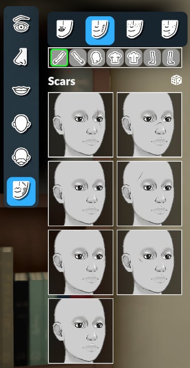 Exploring Paramaker Features in Paralives: Guide To Character Creator 64 facialscars