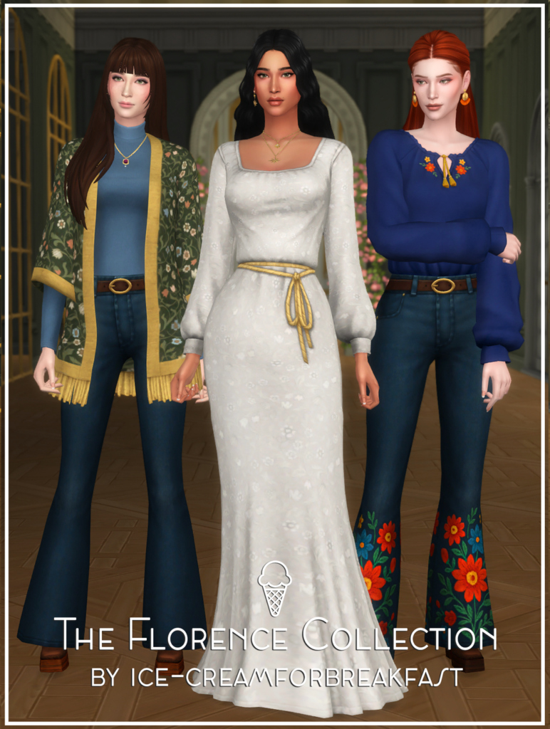 34 Beautiful Sims 4 Cottagecore CC Sets For The Coziest CAS Wardrobe 25 florence1