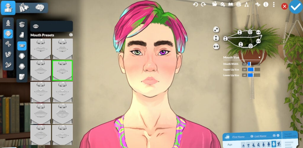 Exploring Paramaker Features in Paralives: Guide To Character Creator 47 mouth0