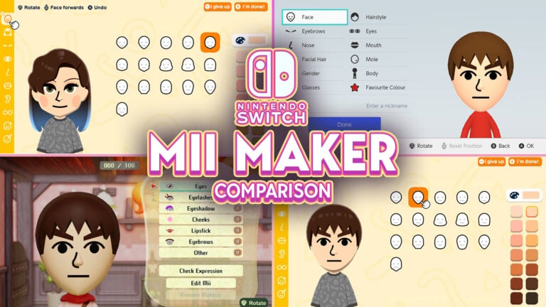 Mii Maker Comparison: From Miitopia to Tomodachi Life