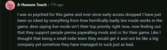 Paralives Mods And The Fast Approaching Early Access Culture 7 reddit 2
