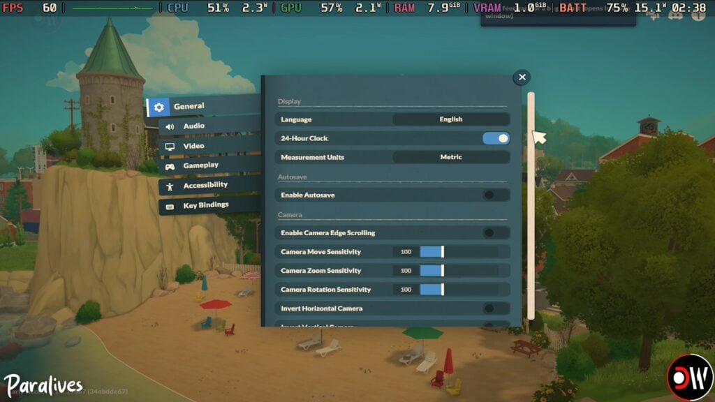 First Look At Paralives Steam Deck Performance 12 settings