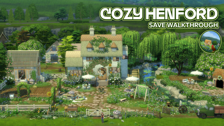 The Sims 4 Cozy Henford Save File is a Cottagecore Dream