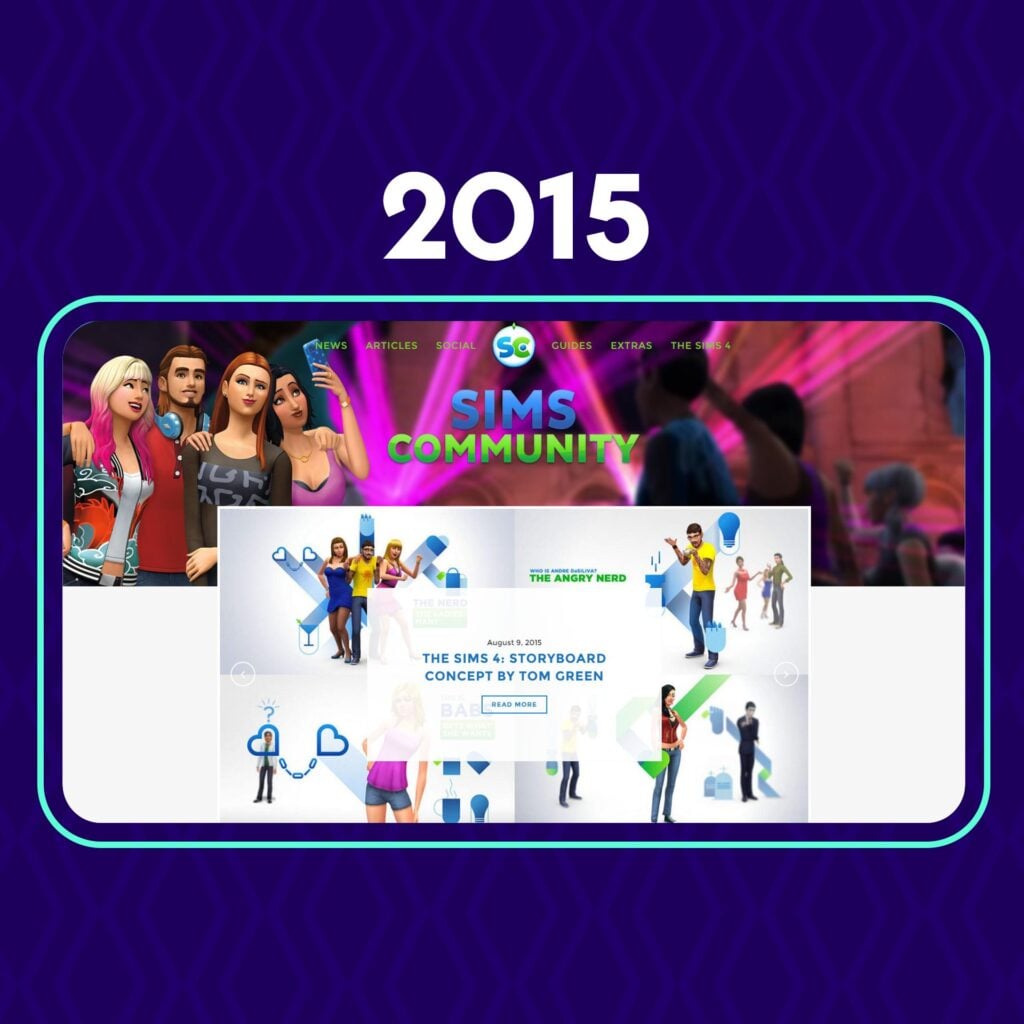 The Sims Community Website Turns 13 Years: Personal Note On Life Sim Games Coverage 2 sims community 13 years old site design4
