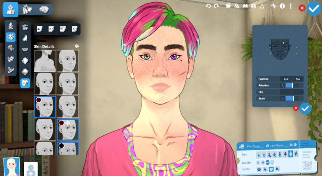 Exploring Paramaker Features in Paralives: Guide To Character Creator 67 skindetailsface
