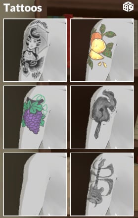 Exploring Paramaker Features in Paralives: Guide To Character Creator 81 tattoo2