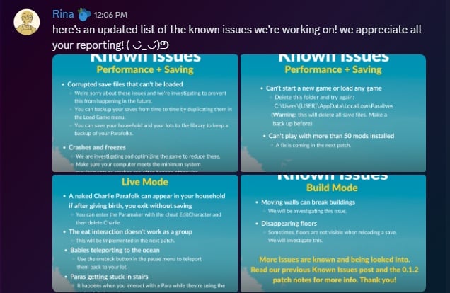 paralives issues known june 3rd 2026