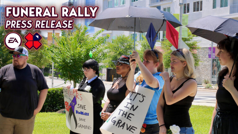 EA Funeral Buyout Protest Staged Outside of EA Orlando Office: Press Release and Photos
