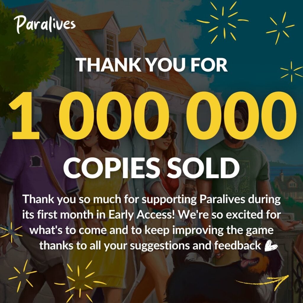 paralives studio 1 million