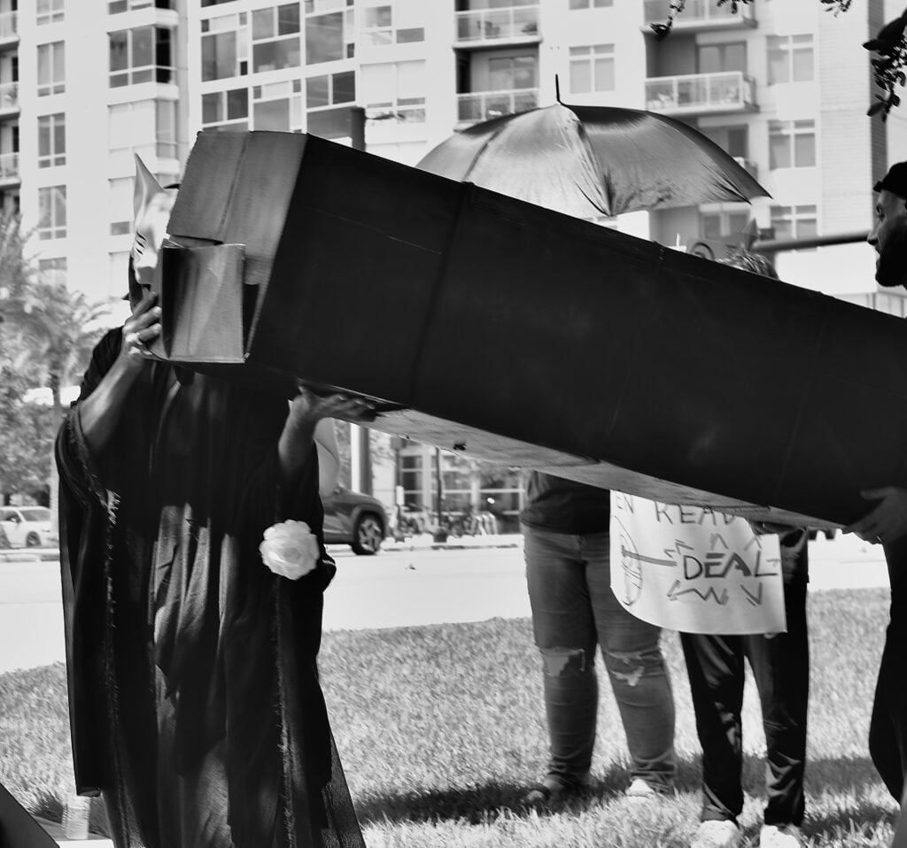 EA Funeral Buyout Protest Staged Outside of EA Orlando Office: Press Release and Photos 6 IMG 0789