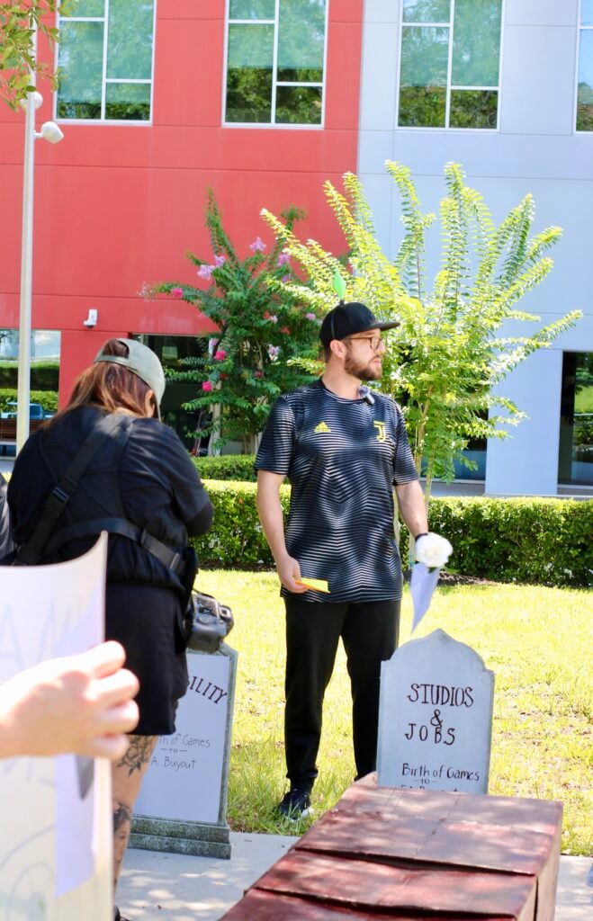 EA Funeral Buyout Protest Staged Outside of EA Orlando Office: Press Release and Photos 19 IMG 0812