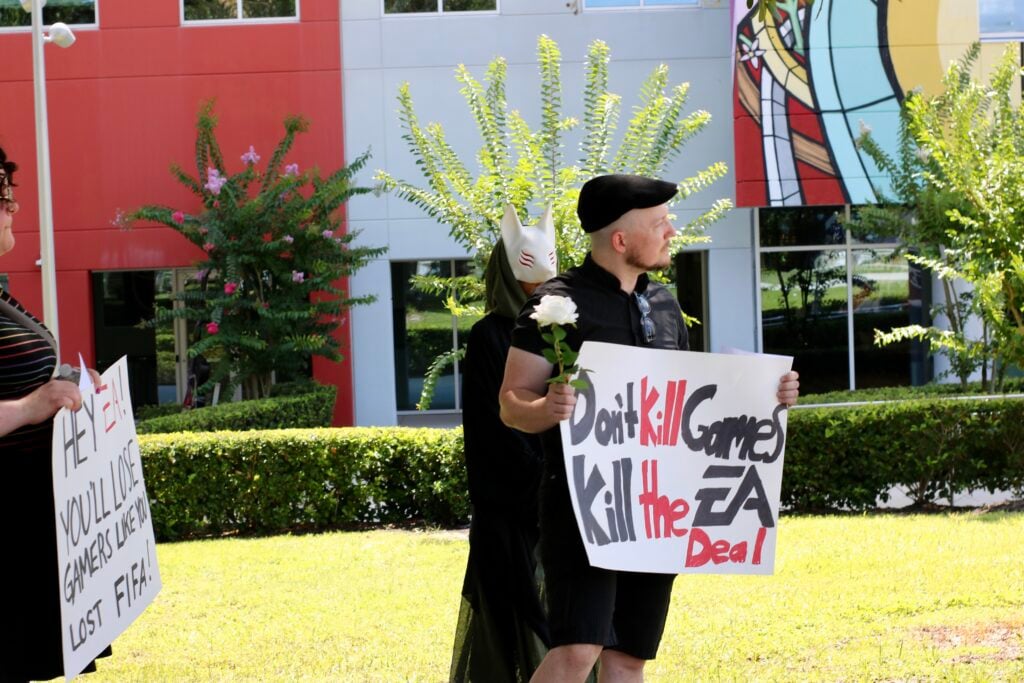 EA Funeral Buyout Protest Staged Outside of EA Orlando Office: Press Release and Photos 21 IMG 0814