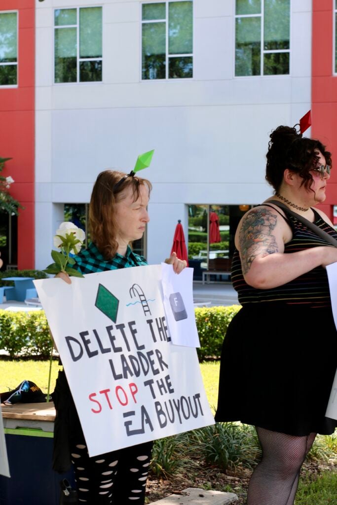 EA Funeral Buyout Protest Staged Outside of EA Orlando Office: Press Release and Photos 22 IMG 0815