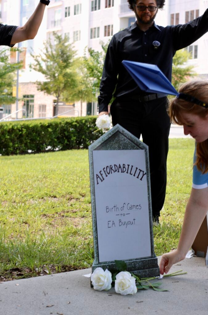 EA Funeral Buyout Protest Staged Outside of EA Orlando Office: Press Release and Photos 29 IMG 0831