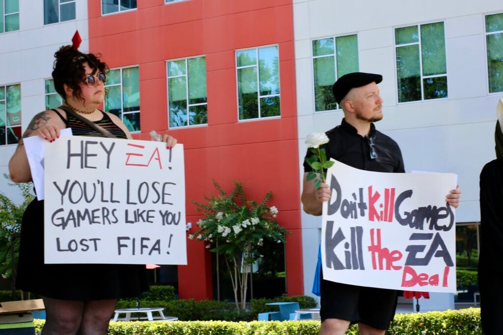 EA Funeral Buyout Protest Staged Outside of EA Orlando Office: Press Release and Photos 34 IMG 0840
