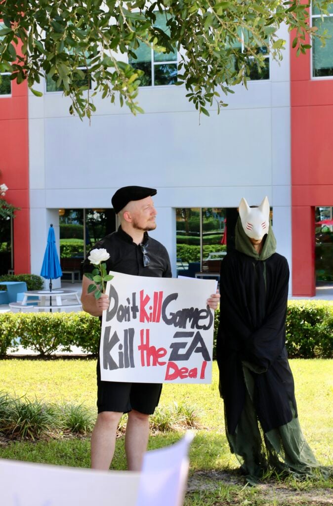 EA Funeral Buyout Protest Staged Outside of EA Orlando Office: Press Release and Photos 35 IMG 0841