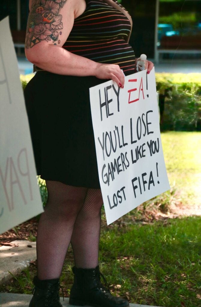 EA Funeral Buyout Protest Staged Outside of EA Orlando Office: Press Release and Photos 37 IMG 0856