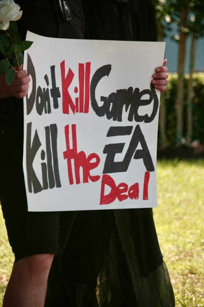 EA Funeral Buyout Protest Staged Outside of EA Orlando Office: Press Release and Photos 38 IMG 0857