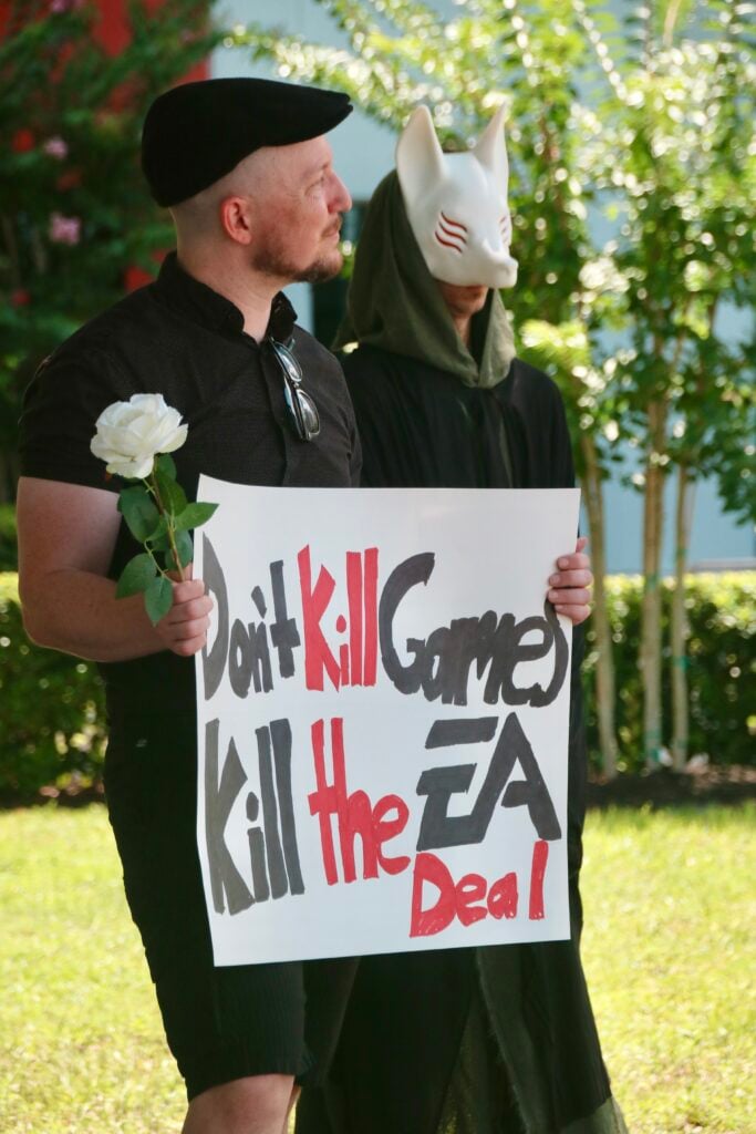 EA Funeral Buyout Protest Staged Outside of EA Orlando Office: Press Release and Photos 39 IMG 0859