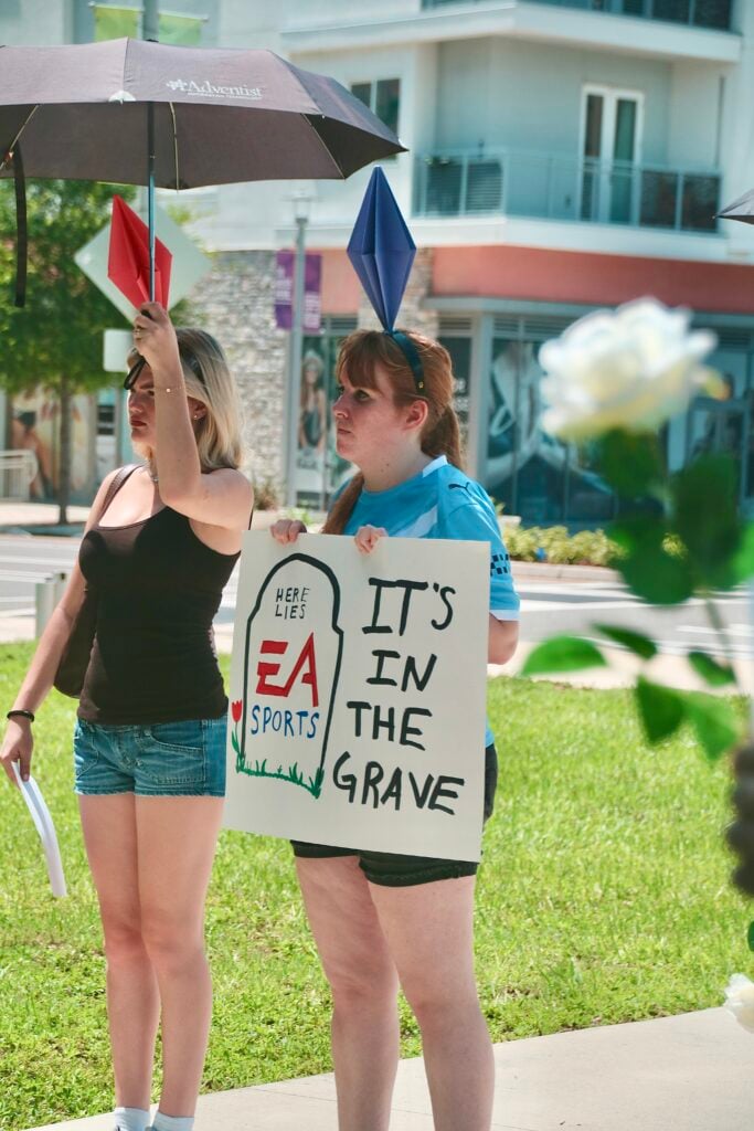EA Funeral Buyout Protest Staged Outside of EA Orlando Office: Press Release and Photos 40 IMG 0864