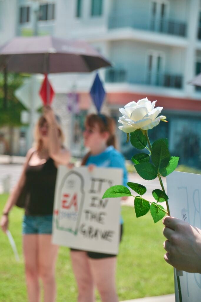 EA Funeral Buyout Protest Staged Outside of EA Orlando Office: Press Release and Photos 41 IMG 0865