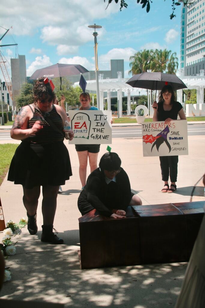 EA Funeral Buyout Protest Staged Outside of EA Orlando Office: Press Release and Photos 54 IMG 0905