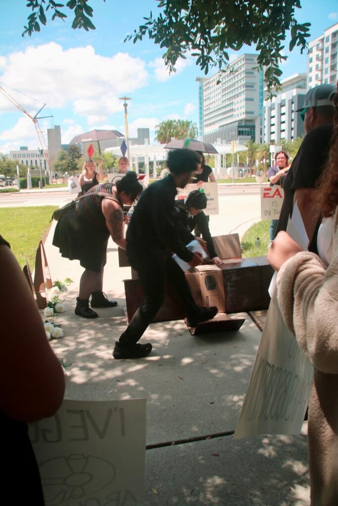 EA Funeral Buyout Protest Staged Outside of EA Orlando Office: Press Release and Photos 57 IMG 0908
