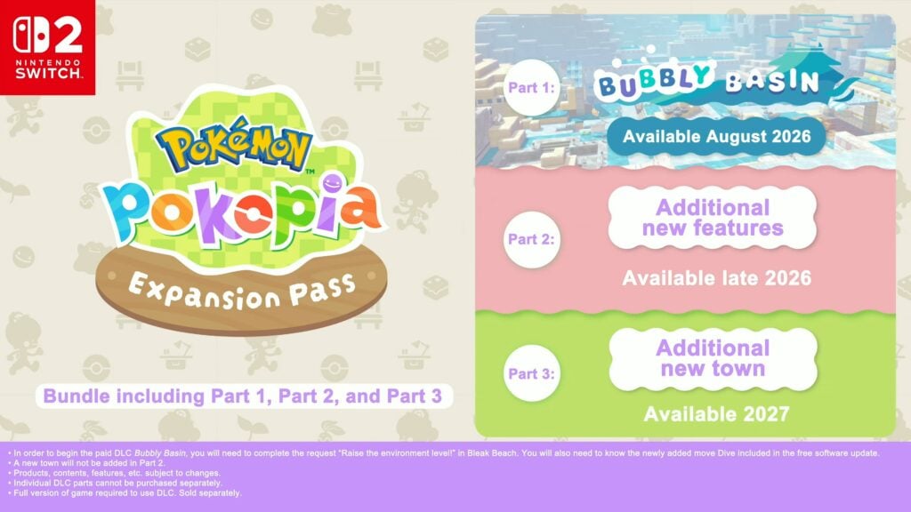 FREE Pokémon Pokopia Update & NEW Expansion Pass Announced on Nintendo Direct June 2026! 24 Nintendo Direct 6.9.2026 Nintendo Treehouse Live June 2026 42 52 screenshot
