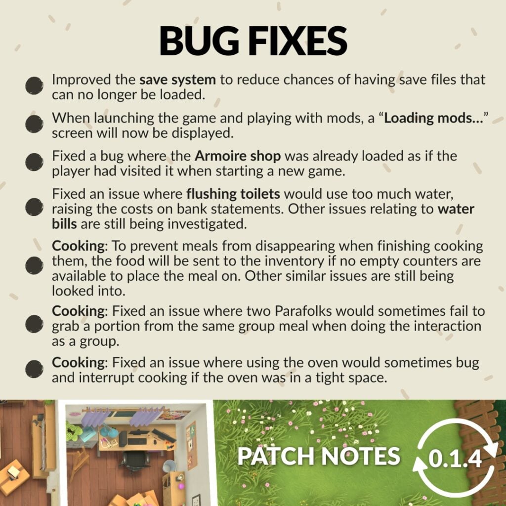 Paralives Update: Official Patch Notes (June 18th, 2026) 4 PatchNote6182