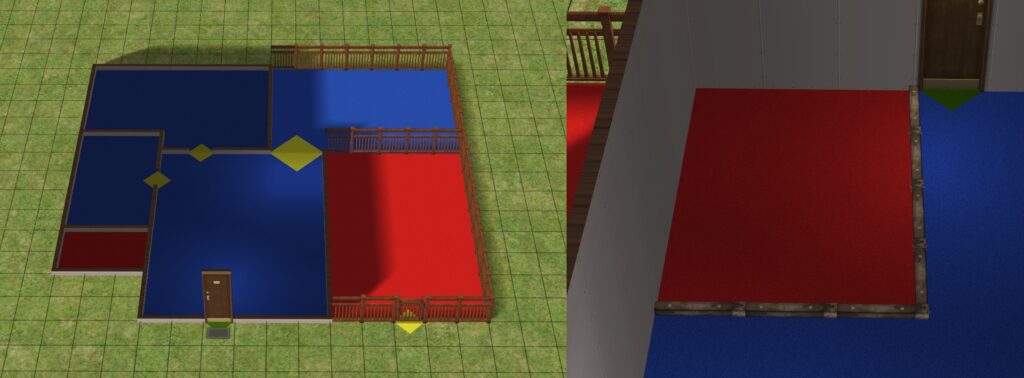 Layout example of an apartment unit.