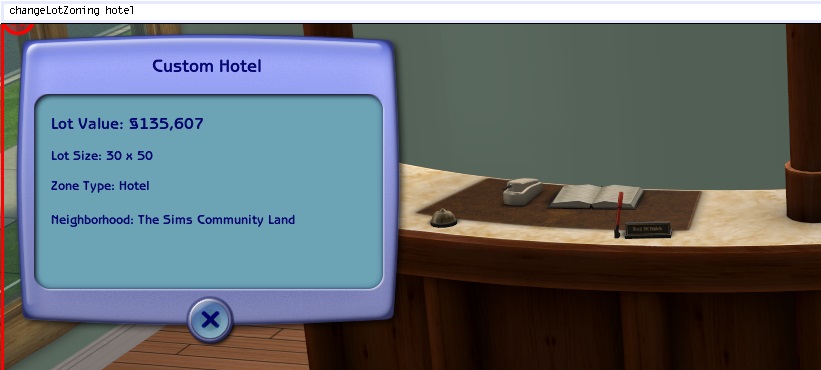 Changing the lot zoning to Hotel.