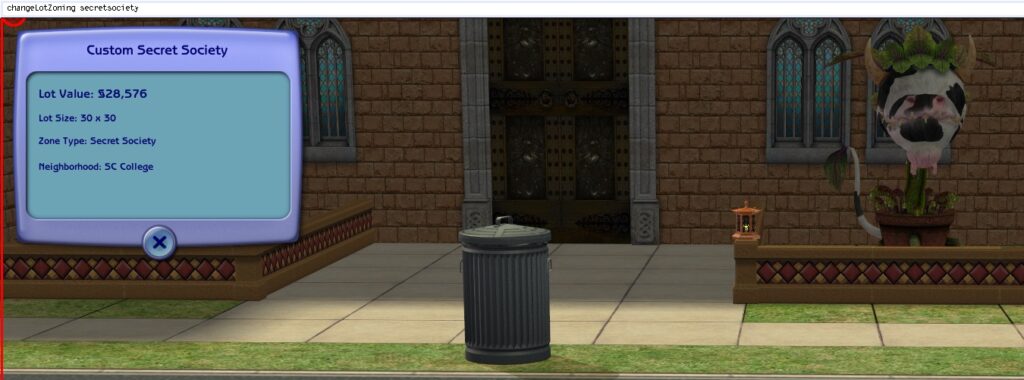 Changing the lot zoning to Dorm.